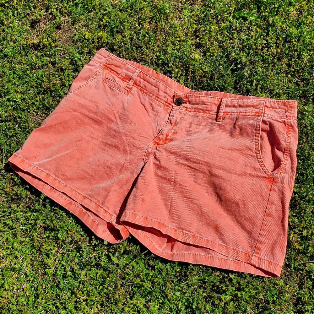 Coral Peach Chino Shorts Merona Target EUC